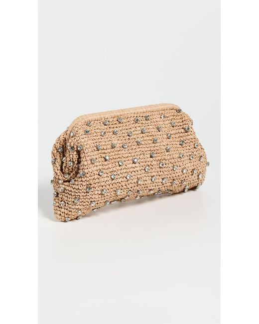 BTB Los Angeles Natural Briar Crystal Clutch