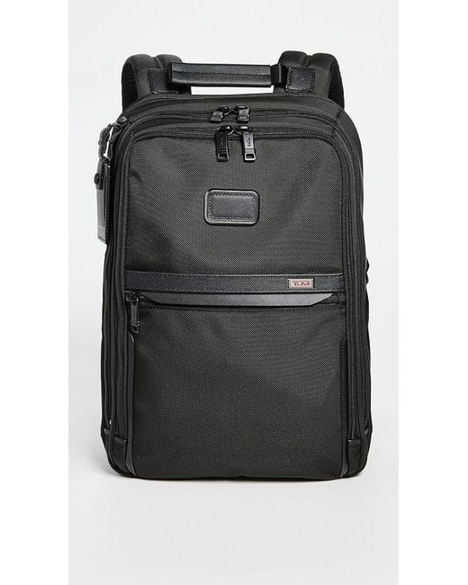 Tumi Black Alpha Slim Backpack for men