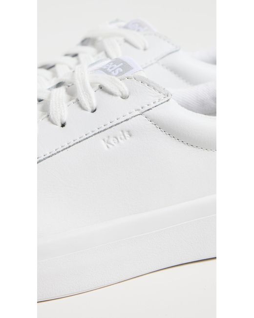Keds White Pursuit Leather Sneakers