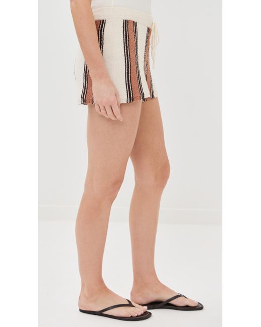 Le Bos Multicolor Striped Shorts