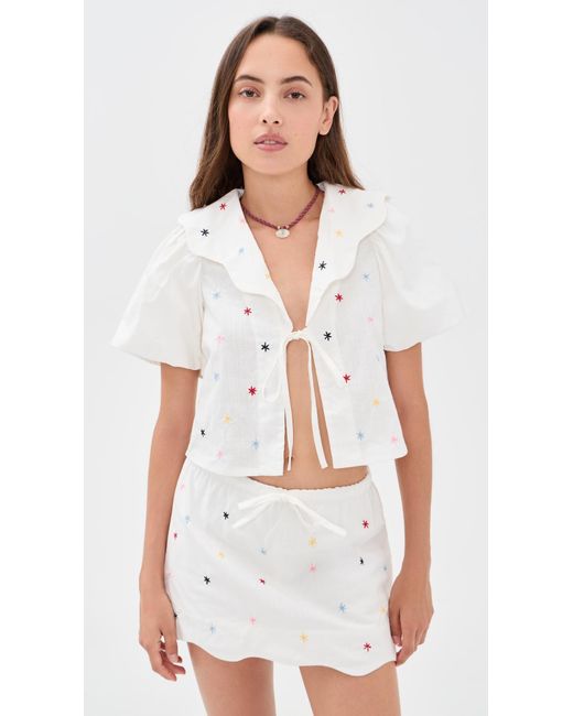 Sixxta White Marea Top