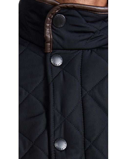 Barbour Blue Powell Quilted Jacket for men
