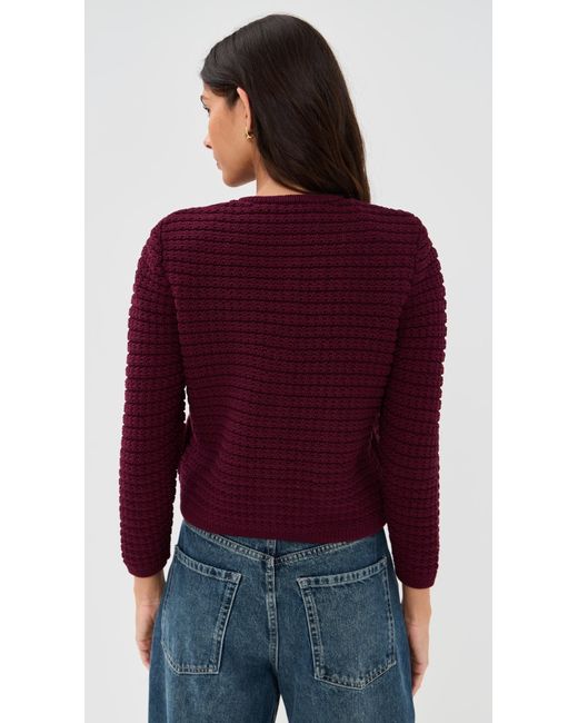 Ba&sh Red Gaspard Cardigan