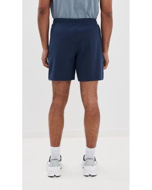 Alo Yoga Blue Conquer React Performance Shorts 7 for men