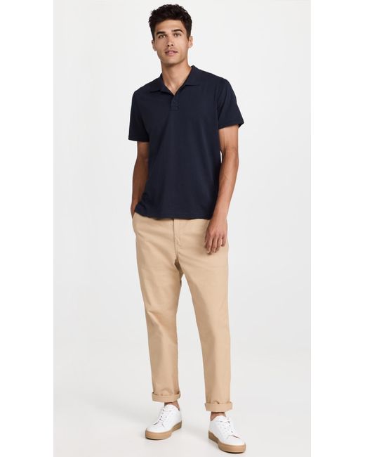 ATM Blue Classic Jersey Polo for men