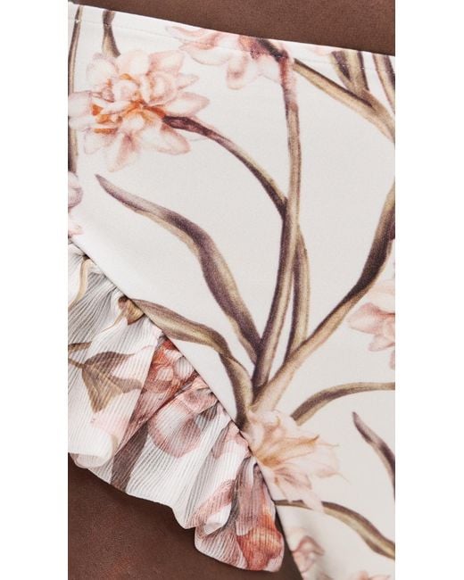 PATBO Pink Botanic Retro Flutter Bikini Bottoms