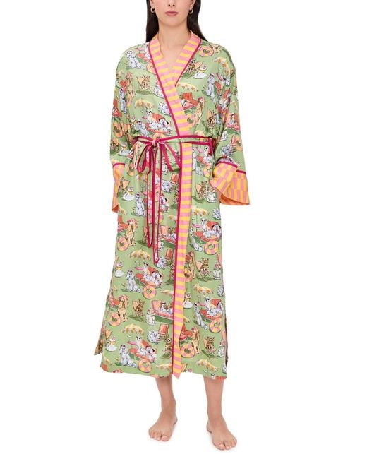 Printfresh Multicolor Eco Satin Robe