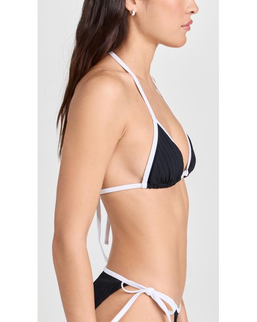 Solid & Striped Black The Iris Bikini Top