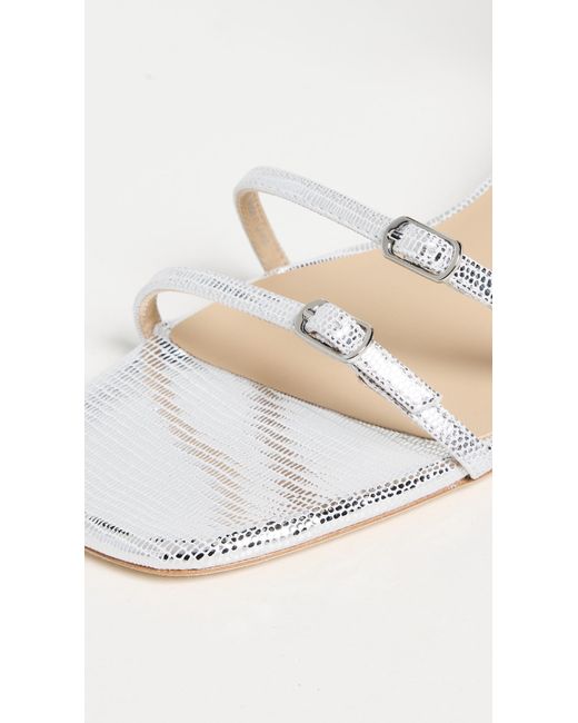 Badgley Mischka White Dania Block Heels