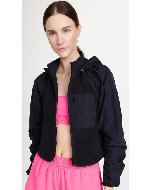 Sweaty Betty Venture Fleece Zip Through Jacket in Blue | Lyst