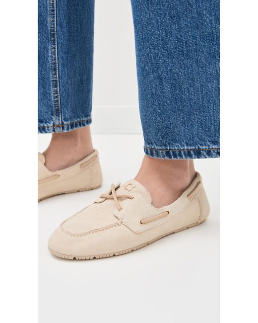 COACH White Sculpted C Boat Shoe