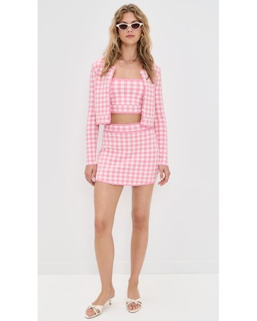 LoveShackFancy Pink Jessyn Tank