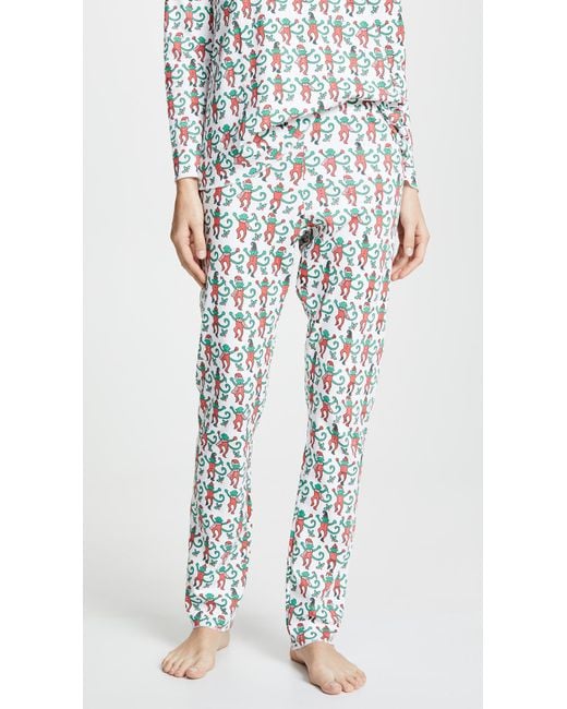 Roller rabbit christmas monkey pajamas hotsell