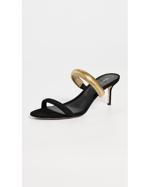 Veronica Beard Black Tobin Sandals
