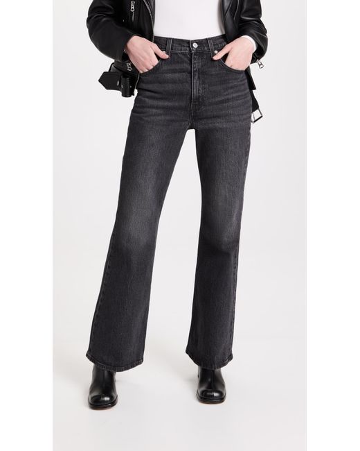 Levi's 70s High Flare Jeans in Black | Lyst UK