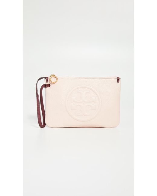 Tory Burch Pink Perry Bombe Wristlet