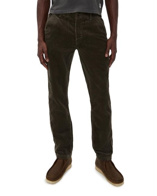 Taylor Stitch Black The Corduroy Carnegie Pants for men