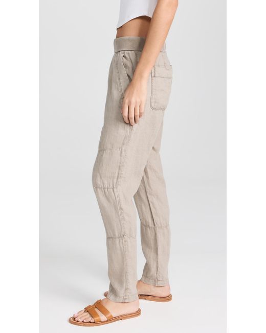James Perse Natural Patched Pull On Pants