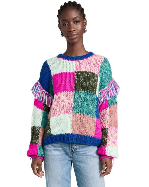 Scotch Soda Multicolour Hand Knitted Pullover Lyst