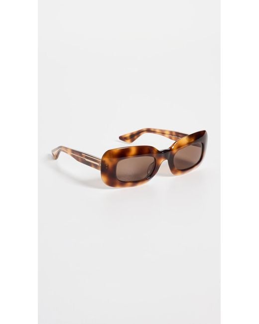 Oliver Peoples Multicolor Oliver Peoples X Khaite 1966C Rectangular Sunglasses
