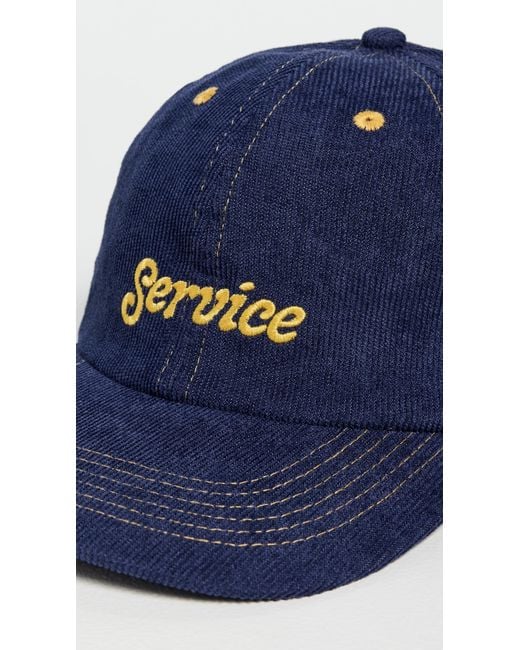 Service Works Blue Service Script Cord Cap for men