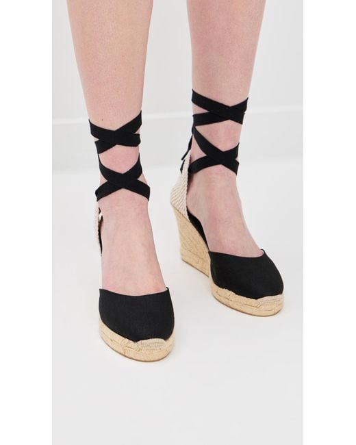 Soludos Black Marseille Wedge Espadrilles