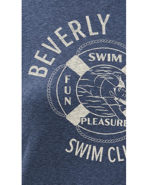 Re/done Blue 60S Slim Ringer Tee