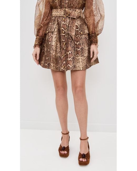 Zimmermann Multicolor Hypnotic Utility Mini Skirt