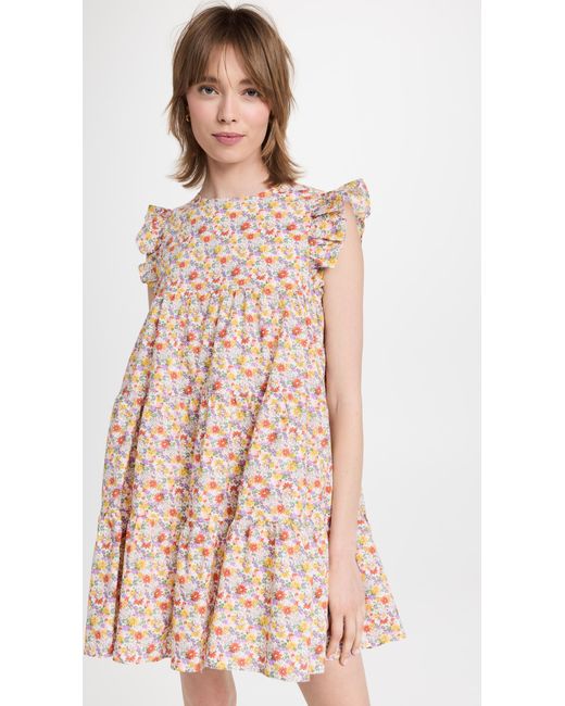 English Factory Cotton Floral Print Babydoll Dress Lyst