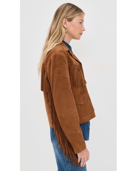Xirena Blue Bronco Suede Jacket