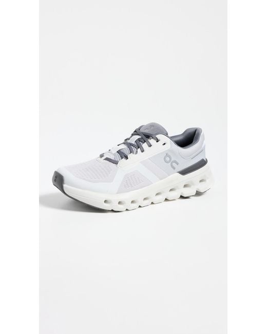 On Shoes White Cloudrunner 2 Sneakers