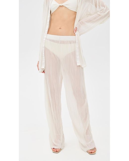JADE Swim Amaya Pants in Natural | Lyst