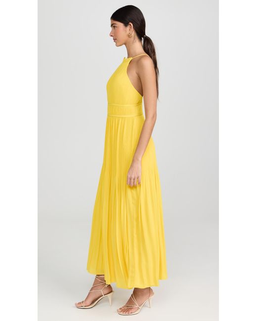 AMUR Yellow Garren Maxi Dress