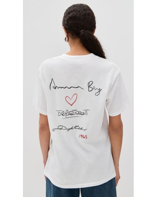 Anine Bing Lili Tee Ab X Dk X Brigitte Bardot in Gray | Lyst