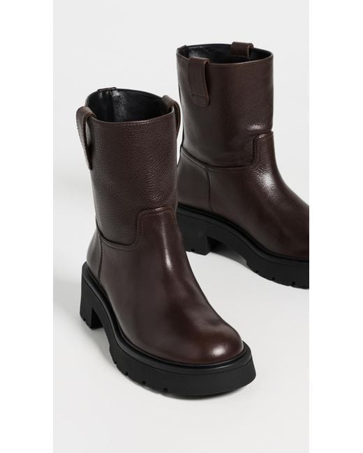 Stuart Weitzman Black Ren Leather Booties