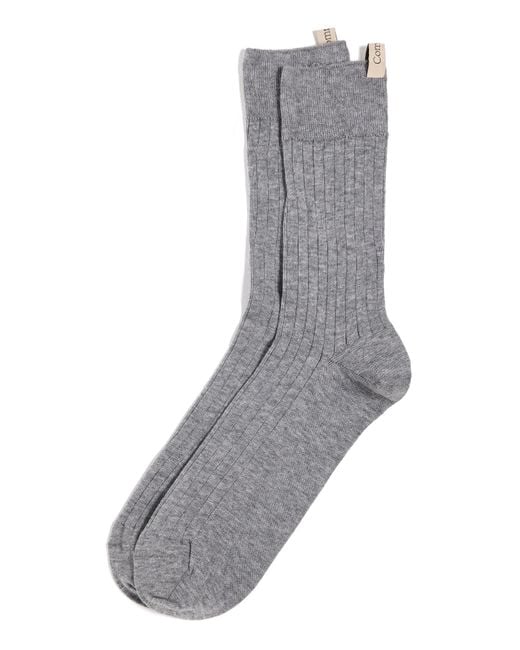 Comme Si Gray The Yves Socks