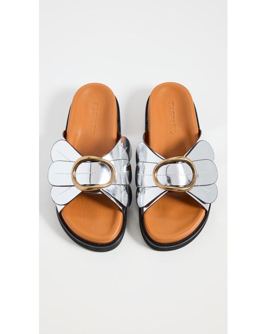 Farm Rio Black Daisy Slides