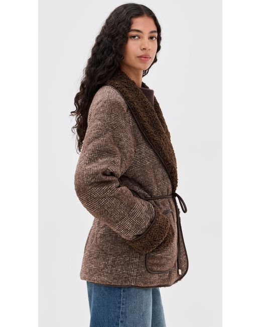 Jonathan Simkhai Brown Rorie Quilted Jacket