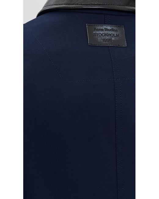 Acne Blue Opado Double Cotton Jacket for men