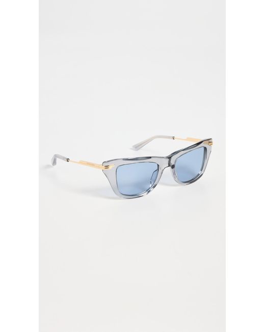 【ジョニー】Bottega Veneta スカイブルーサングラス Bottega Veneta Bv1369S Sunglasses in Blue | Lyst