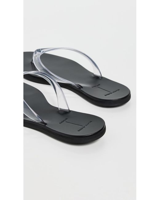 Black Suede Studio Black Jelly Sandals