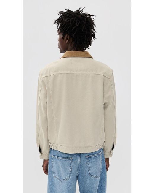 FRAME Blue Canvas Utility Jacket for men