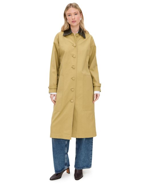 Le Bos Green Karla Long Utility Barn Jacket