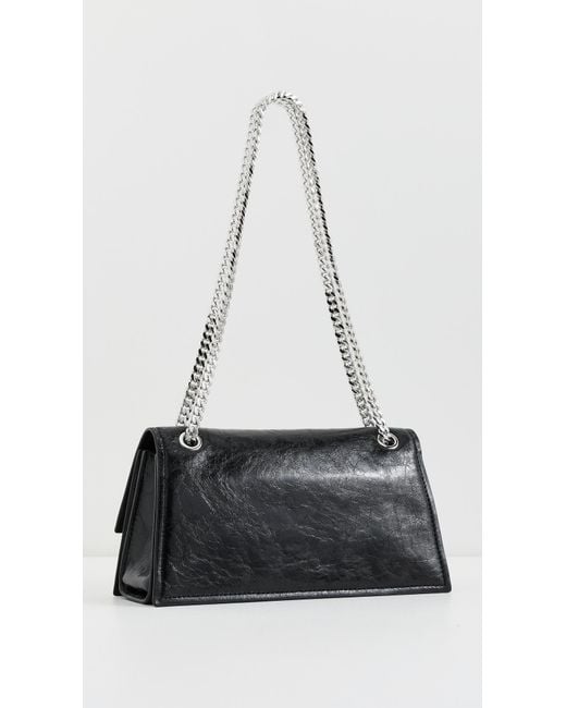 Tory Burch Black Kira Turnlock Shoulder Bag