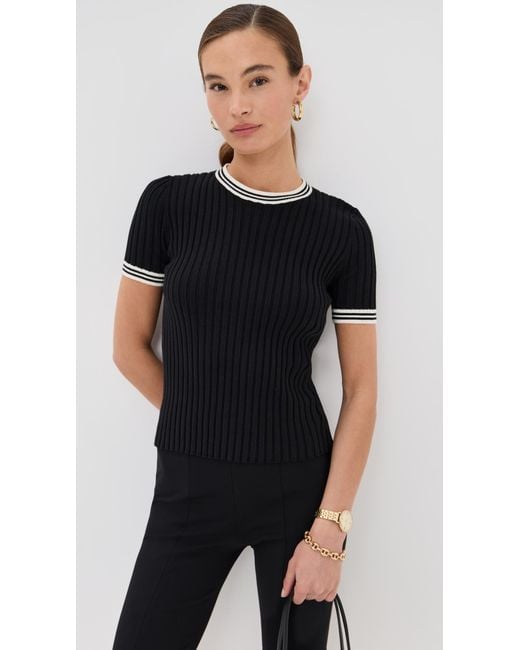 Le Bos Black Ringer Tee