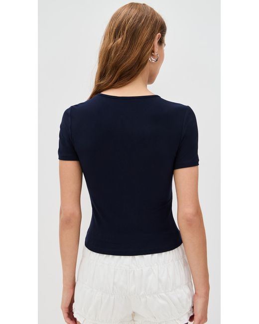 Sandy Liang Blue Ella Top