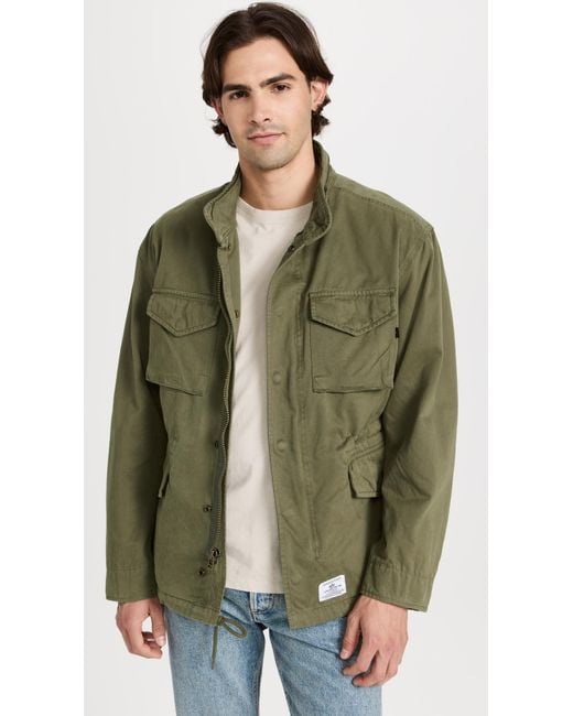 Alpha Industries Green Apha Indutrie -65 Od Fied Coat Gen Ii Jacket for men
