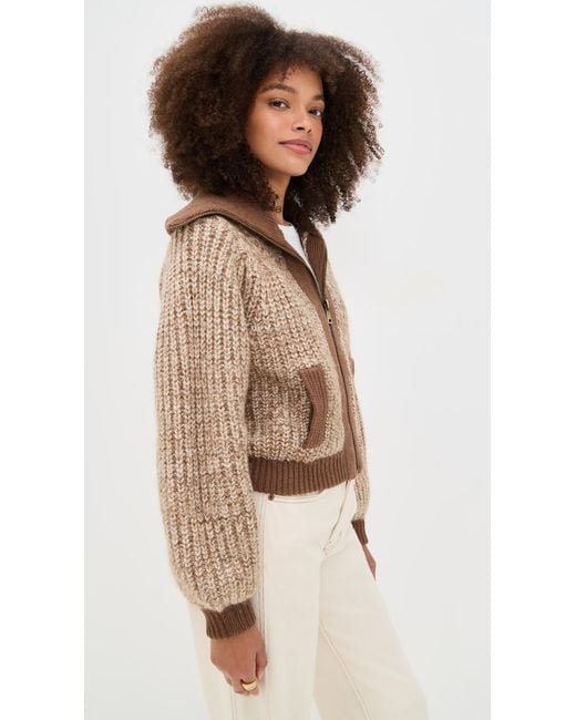 Ba&sh Brown Rabel Cardigan