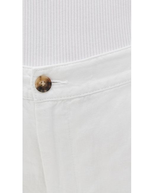 Madewell White The Zoe Relaxed Wide Pants