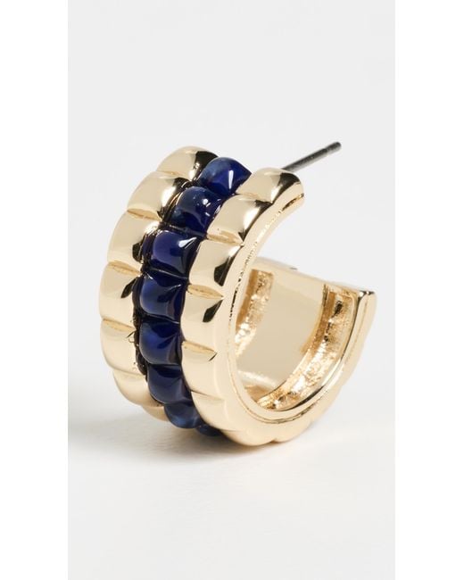 Roxanne Assoulin Blue The Puffy Stud Hoops
